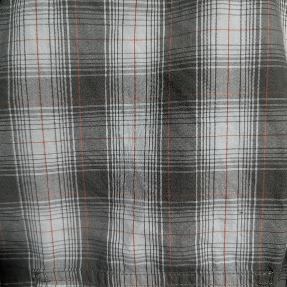 Red head Brand Co. Short Sleeve Shirt Sx 3X Collared Plaid Gray - Picture 4 of 10